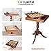 VEVOR 3-in-1 Chess Checkers Backgammon Table Set, 18 Inch Premium Wooden Chess Table, Deluxe Combo Game Table Furniture Set, Chess Set Board Game Gift for Family Board Games
