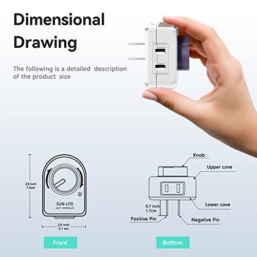 Aiwode I-330A Rotating Dimmer Switch,Soldering Iron Temperature Control,Electric Fan、Factory Electric Fan,Ventilation Fan,Power Controller,Desk Lamp,Dimming Led Light,Ul Listed,White,Below 200W,Pack Of 1. thumb #6