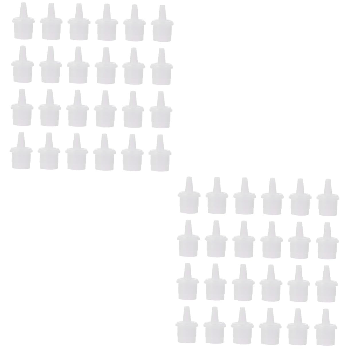 BELLIFFY 2sets Lash Bottle Tips Replacement Caps for Eyelash Bottles Eyelash Extension Tool 100pcs*2