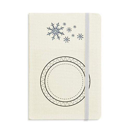 Carnet épais thématique flocons de neige pour vos récits de voyage