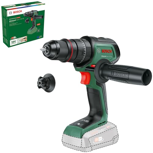 Bosch Taladro de percusión con batería AdvancedImpact 18V-80 QuickSnap (para taladrar y atornillar; sistema de 18V; Brushless; 82 Nm; portabrocas de 13 mm; empuñadura adicional; sin batería)