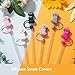 HWGODDYE 6PCS Dog Straw Cover Toppers for Stanley Cup with Handle 40oz/30oz Accessories