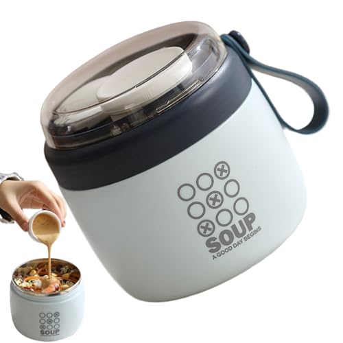 Contenedor De Alimentos Aislado | Tarro De Comida Para Comida Caliente | Caja De Almuerzo Térmico A Prueba De Fugas | Mugas De Sopa De Acero Inoxidable De 700 Ml - Herramienta De Consumo De Gran Cap
