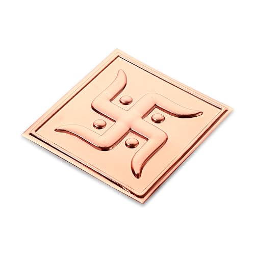 Image of Pray Everyday Swastik Copper Yantra - Pack of 2