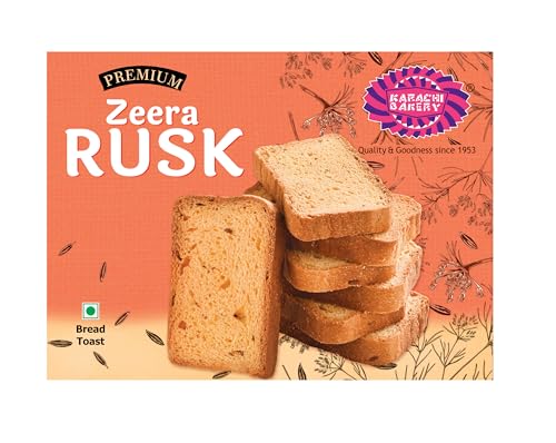 Image of Karachi Bakery Zeera Rusk 250g | Tea Time Snack | Crispy | Delicious