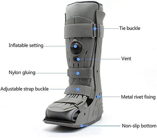 Orthosis Foot Drop Splint,Orthosis Foot Drop,Foot Ankle Support Brace Short Walker - Foot Ankle Support Brace Stabiliser - Adjustable Compression for Achilles Tendon Surg-Left-L