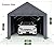 10x20ft Heavy Duty Carport with Removable Sidewalls,All Weather Carport Garage Party Tent Large Outdoor Canopy Storage Shed for Auto,Truck,Boat,Party (Grey)