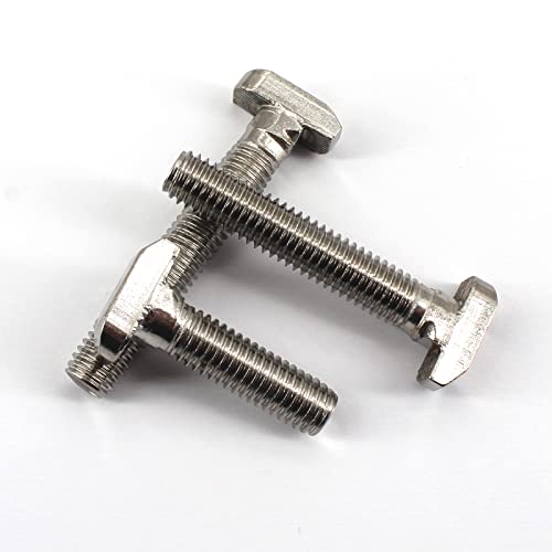 Image of 20Pcs M8x16mm 304 Stainless Steel T-Slot Bolt 45 Series Aluminum Profile T-Shaped Screw Bolt Fastener 19mm Head Size