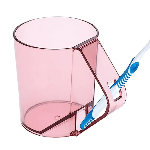 Taza de lavado creativa Taza de cepillo de dientes de portátil Baño Taza de enjuague bucal transparente de Portacepillos de dientes Accesorios de baño