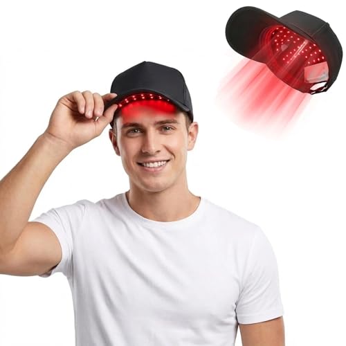 Red Light Therapy for Hair Regrowth Laser Hair Growth Cap Laser Therapy Cap for Hair Loss hair regrowth treatment with Rechargeable Battery & Controller for Home Use for Men & Women