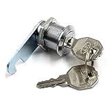 Metal cam Lock, Cabinet Locks, Cam Lock with Metal Key for Door Mailbox Cabinet Tool Box Locker Furniture Drawer Hardware HJ01 1Pcs
