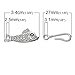 JGFinds Fish & Hook Bracelet Toggle Clasps - 10 Complete Sets of Silver DIY Jewelry Making Supplies, Bracelet Clasp, Sweater Barrel Toggle Closure or Connector