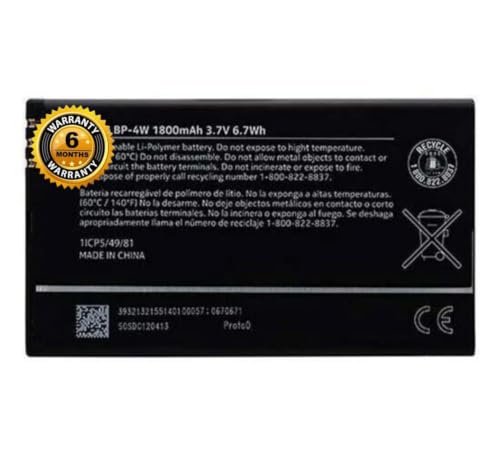 Image of BP-4W Battery for Nokia Lumia 810 BP-4W Battery with 6 Month Warranty*** (MAR158)