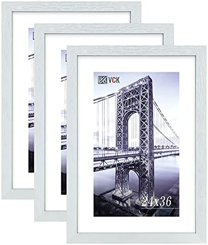 Amazon.com - VCK 24x36 Poster Frame Solid Wood White 3 Pack Picture