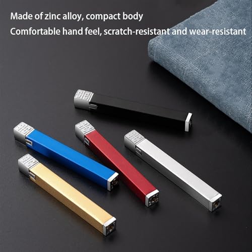 Encendedor metálico ajustable dorado miniatura 4