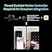 Aqara Smart Lock U300, Fingerprint Keyless Entry Door Lock with Handle, Matter Over Thread with Apple Home Keys, Touchscreen Keypad, Smart Lever Lock Supports Apple Home, Alexa, Google, IFTTT, Black