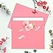 50Packs A7 Pink Envelopes 5x 7 Inch Card Envelopes,Self Seal for Weddings, Greeting Cards，Mailing， Invitations, Photos, Postcards