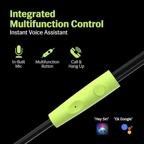 Image of Lava Probuds E1c in Ear Earphone | 12mm Bass Boosted Copper Driver with Pocket Comfy C Type Jack with Wire Protector | Dual Tone Stylish Design | in-Built Mic | IPX4 Water Resistant (Black)