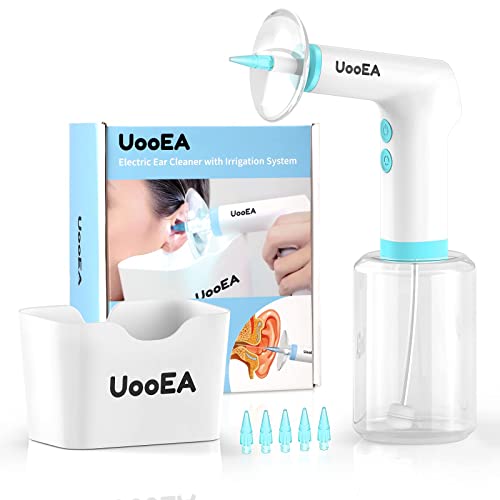 Electric Ear Wax Removal Tool - Water Powered Earwax Cleaner with 4 Pressure Settings Safe and Effective Rechargeable Ear Cleaning Kit Ear Irrigation Flushing System for Adults & Kids