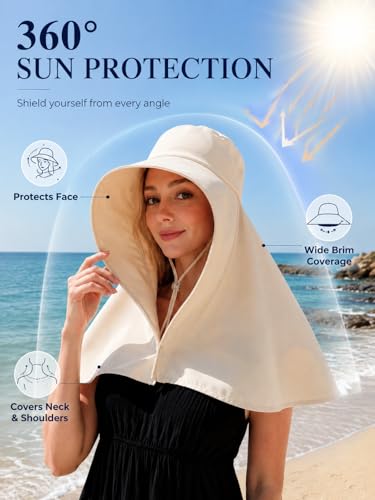 Sombrero para mujer con ala ancha y protección UV miniatura 2