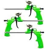 Mango cómodo: el mango de la pistola de espuma de poliuretano tiene un diseño aerodinámico que es más ergonómico y te libera de la fatiga incluso durante largos períodos de tiempo
