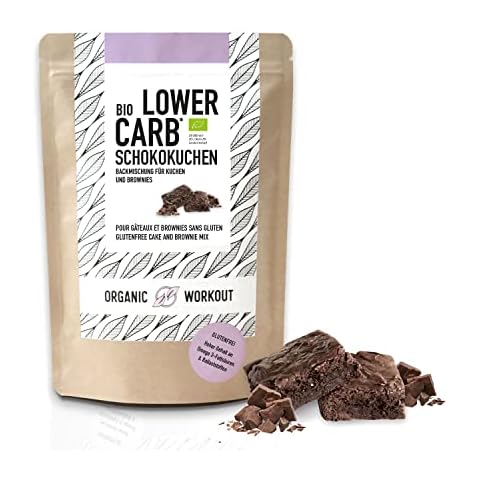 Organic Low-Carb Chocolate Cake Mix 300g Gluten-Free, Brownie, Muffin, Lactose-Free, Soy-Free, Keto Diet, Without Added Sugars, Organic Workout Cover
