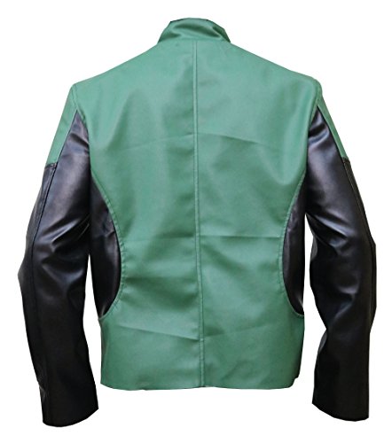 The Jasperz Gardner,s Green Lantern Halloween Jacket, Faux Leather Jacket,XXS-3XL3