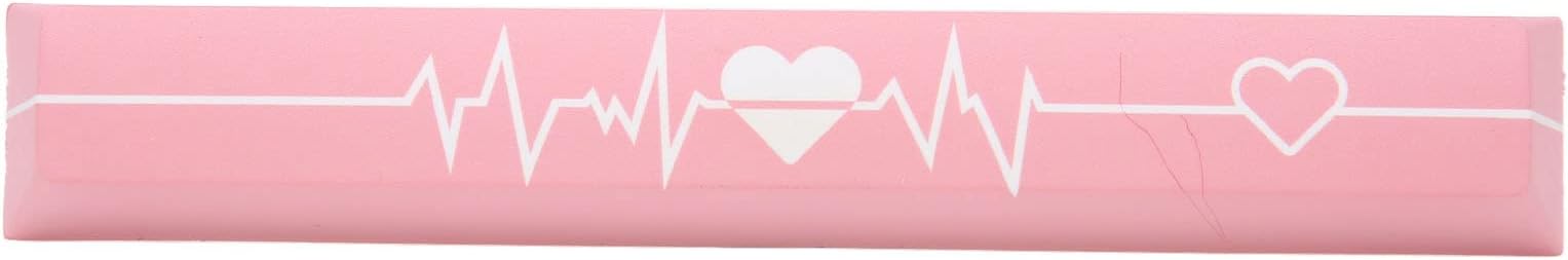 Heartbeat Cutesy Spacebar Keycaps,PBT Cute Cartoon DIY Mechanical Gaming Keyboards Keycaps, Gaming Keycaps,Keyboard Replacement Accessories