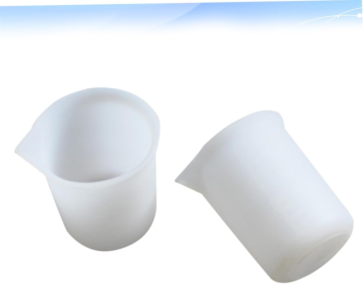 4pcs Lab Tools Home Tools Epoxy Measuring Cups Crystal Measuring Cups Liquid Measuring Cups Epoxy Resin Soft Scale Cups Measuring Pitcher Silicone Measuring Cups Jewelry