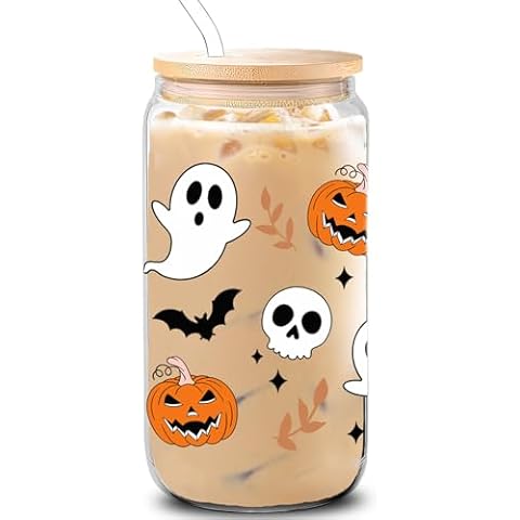 WECACYD Halloween Pumpkin Ghost Skull Cups thumbnail