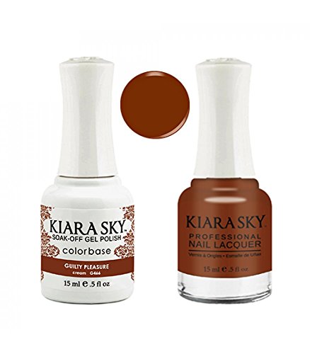 kiara sky Matching Gel Polish + Nail Lacquer, Guilty Pleasure, .5 fl. oz - 2 Pack