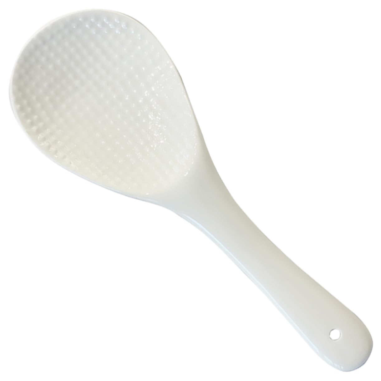 MOLUCKFU Ceramic Rice Spatula Home Rice Spoons Asian Soup Spoon Soup Spoons Serving Spoons Rice Server Spoon Non-stick Meal Spoons Rice Spoon Shovel Suvee Cooker Lovely Spoon White Ceramics