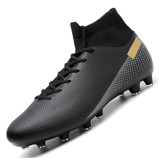 Aiqzsh Kids Soccer Cleats Boys Girls Football Shoes Athletic Anti-Slip Outdoor/Indoor Sports Shoes