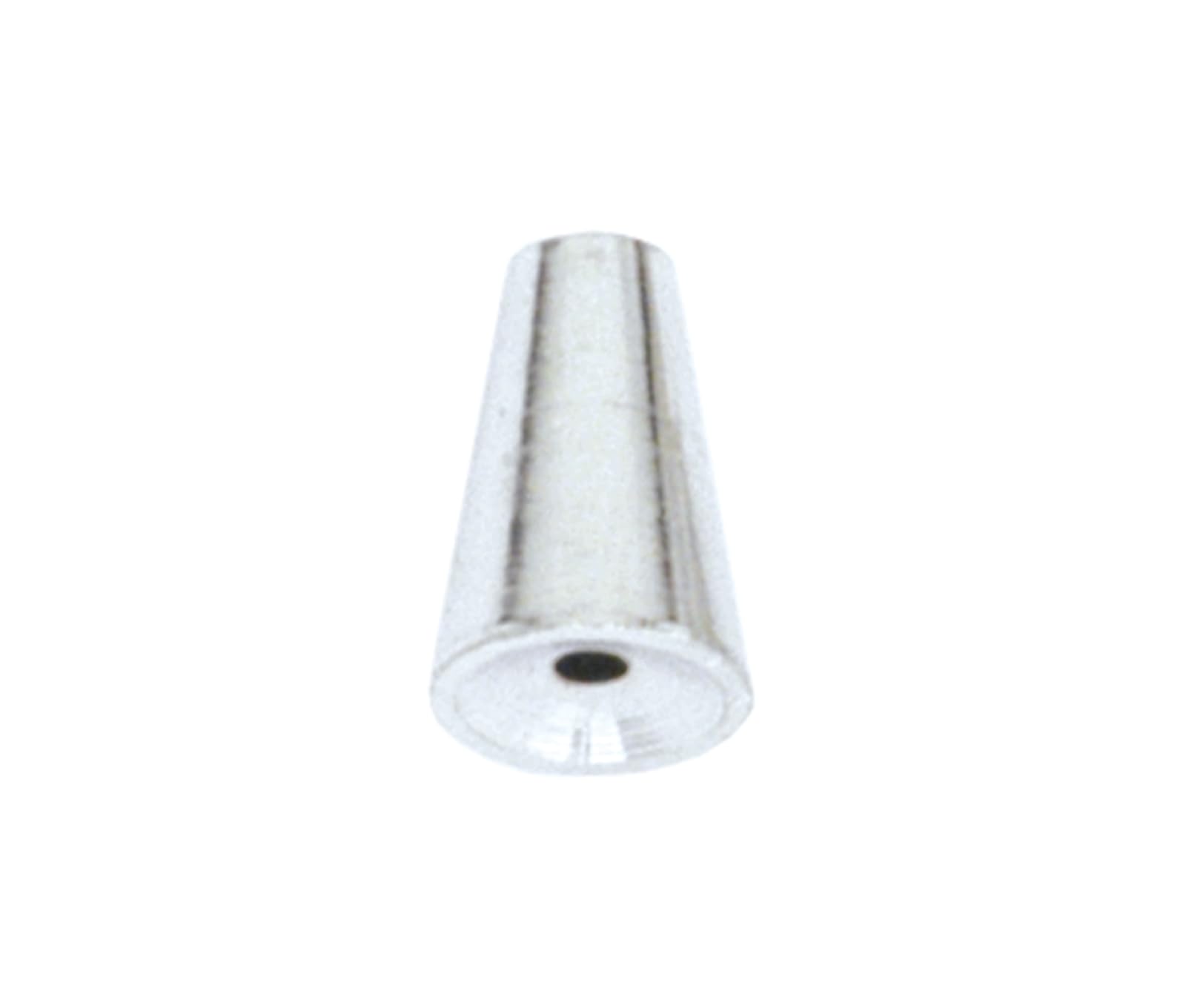 Beadalon 6.5 mm Pezzi Cono Memory Wire End cap, Bianco Placcato