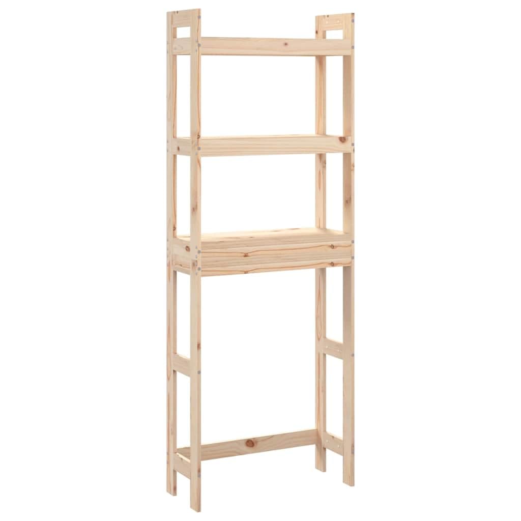 Solivagant Toilettenregal 63x26x171 cm Massivholz Kiefer, Badzubehör,Handtuchhalter, 10.54 kg-824658