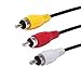 Haokiang 5 Feet/1.5m USB to 3 RCA Audio Video AV Composite Adapter Cable (USB Male/3 RCA Male)