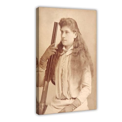 Impression sur toile Annie Oakley décoration murale bureau 20x30 cm
