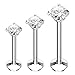 BodyJ4You 3PC Labret Stud Tragus Earring Set 16G Surgical Steel CZ Crystal Helix Monroe Cartilage