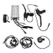 36V/48V 500W Électrique Kit de Moteur CC sans Balais avec 22A Régulateur de Vitesse Affichage LCD4 Accélérateur 130X Capteur de Frein 8c pour Scooter électrique Vélo électrique Moteur Moto