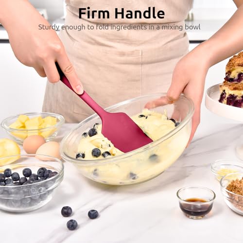 Image of U-Taste 600F Heat Resistant Food Grade Silicone Spatula, 4-Pcs, Multicolor