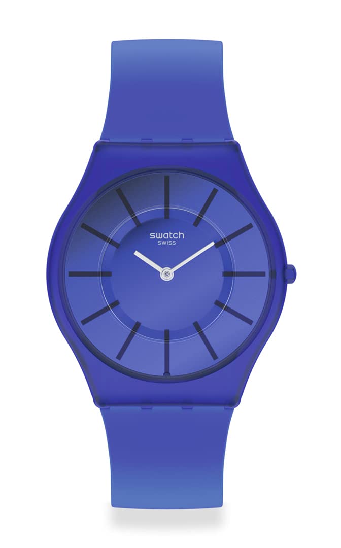 SwatchUnisex Casual Blue Bio-Sourced Quartz Watch DEEP Acqua