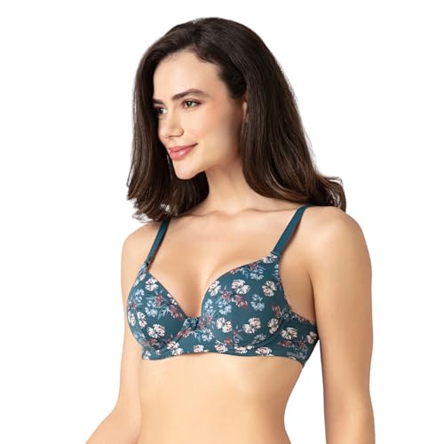 Image of Amante Smooth Moves Women's Padded Wired Full Coverage T-Shirt Bra | Seamless Invisible Cups | Multiway Detachable Straps | High Support Everyday Bra | Soft Microfiber Fabric