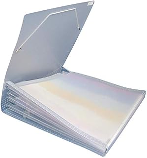 Rayher Expandable Paper Organiser for 12x12 inch Sheets, Scrapbook Paper Storage Folder, 7-Pocket Expanding File, 33x33.5cm, 7870500