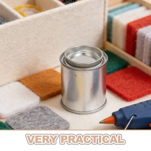 Latas de pintura vacías 100ml botes metálicos pequeños para almacenamiento de barnices 4