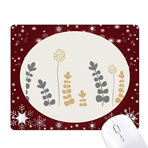 Tapis de souris pissenlit abstrait aux finitions d'art d'hiver