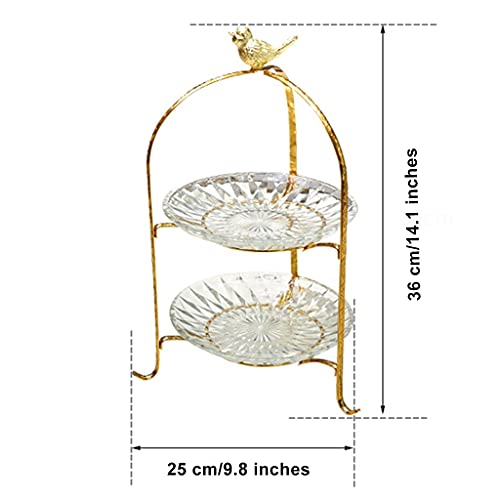 Stand de dessert de verre réutilisable et stable pour buffet de fête - 8