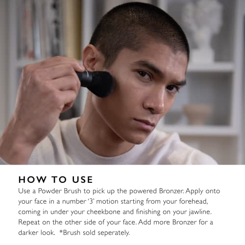 War Paint for Men Bronzer – Bronzing Powder With Matte Finish for Natural Warm Tones – Includes Compact Mirror – Vegan & Cruelty-Free - Makeup Product For Men - 10g - Image 4