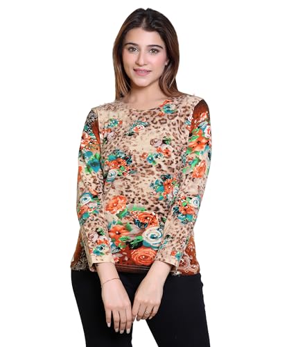 Image of Grand Line Women's Winter Wear Warm Pull on Full Sleeve Round Neck Top for Women