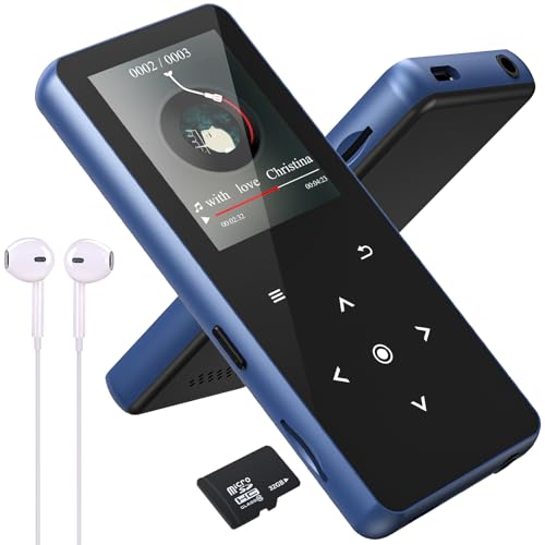 32GB Lettore MP3 Bluetooth 5.0, Lettore Musicale Suono Hi-Fi Altoparlante