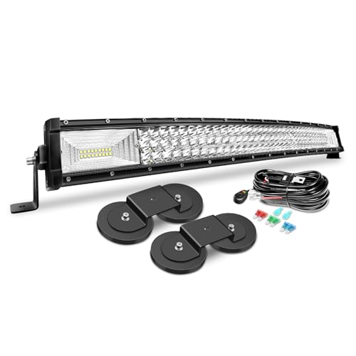 Willpower 81cm 32'' 405W Barre LED Incurvé + 2pcs Support...